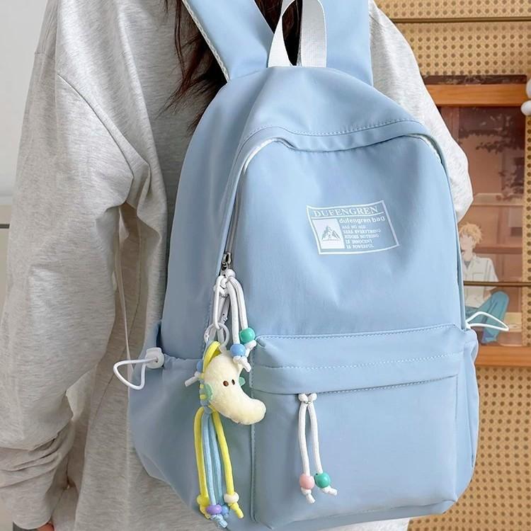 Schoolbag New Lightweight College Style Backpack Female Students Morning Eight Commuter Light Oxygen Outdoor Large Capacity School Bag High Value