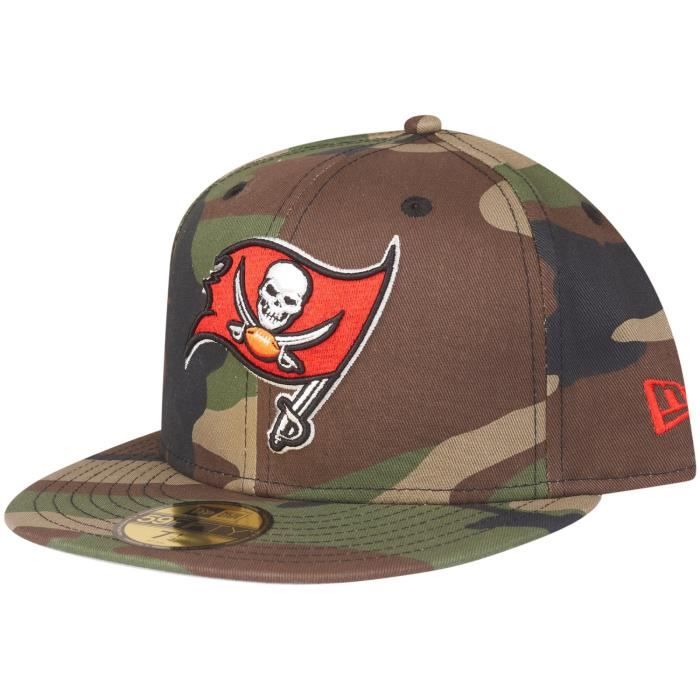 Casquette 59fifty - New Era - Tampa Bay Buccaneers - Bois Camo - 100% Coton - Ajustée