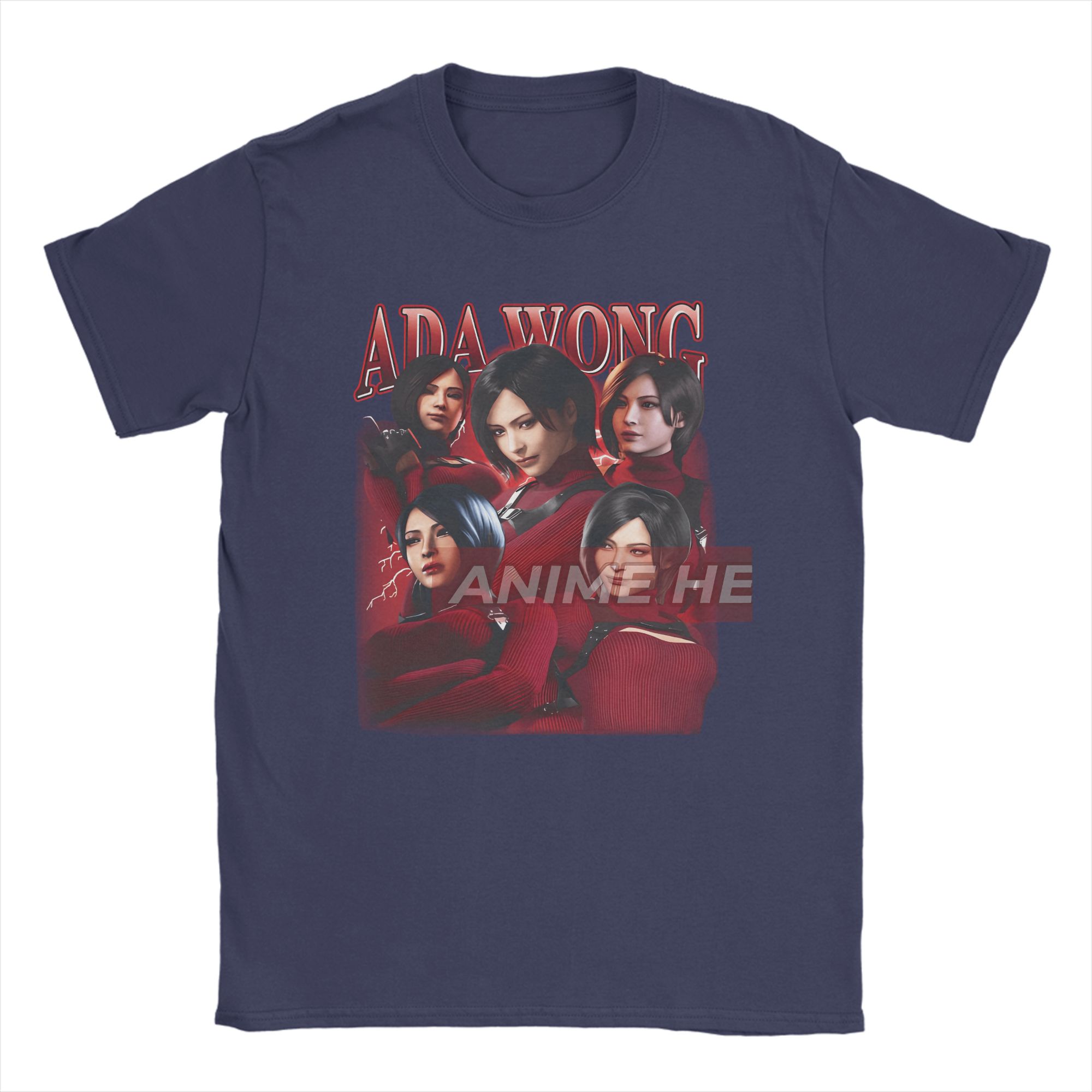 

Unisex TShirt Biohazard Game Ada Wong Vintage Cotton Tee Shirt Short Sleeve T Shirt Round Neck Clothes Gift Idea 4XL