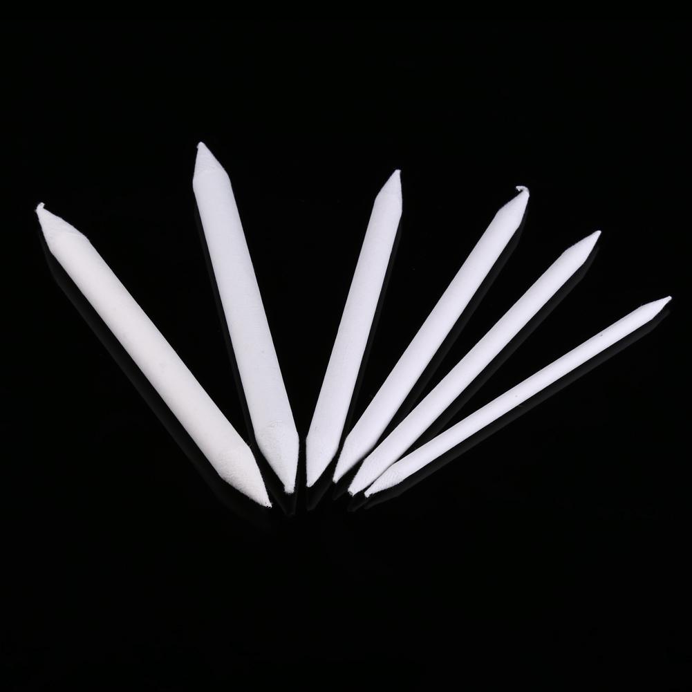 6 stk dobbelthode skissepapir Hvit penn Pastell kull Papir Skisse Tegning Kunstmaling