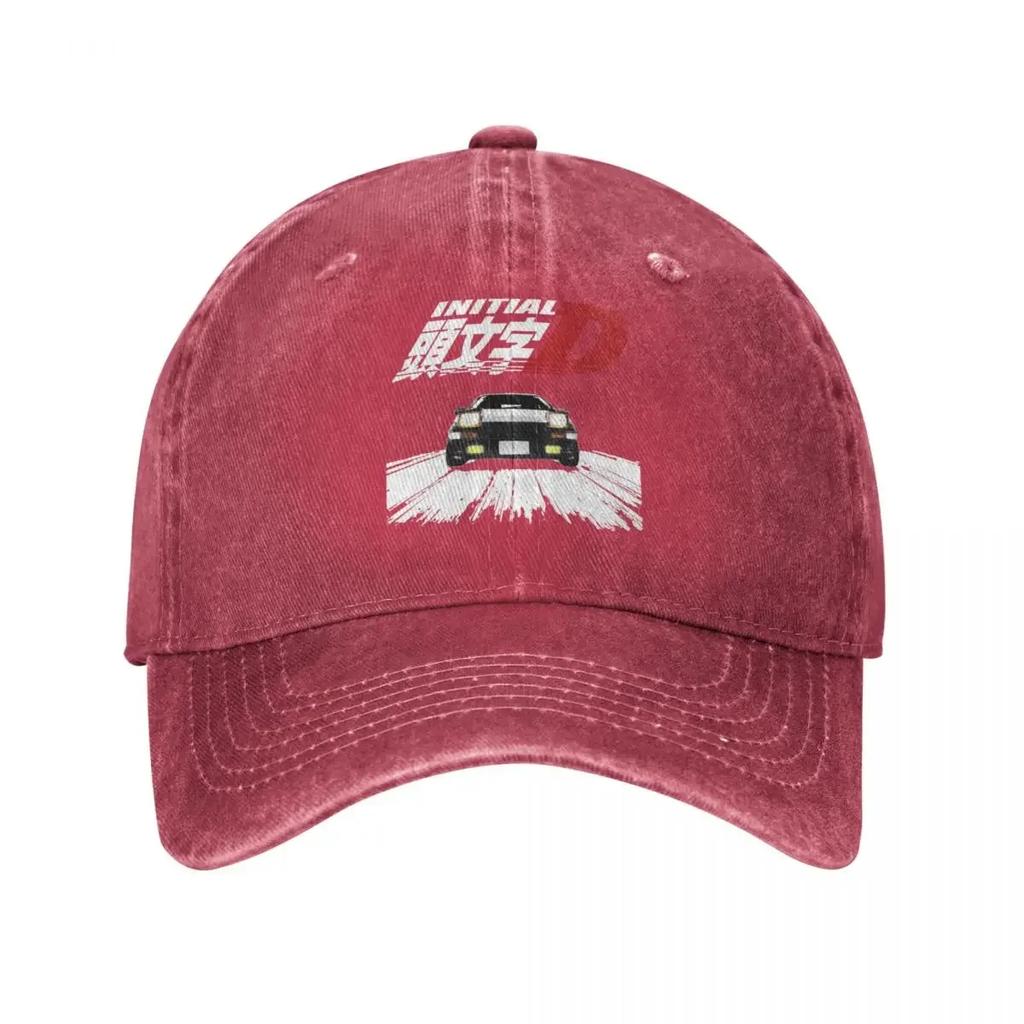 Initial D AE86 Denim Baseballkappe Hut Dad Anime Rennkappe Sommer Herbst Klassisch Kappe