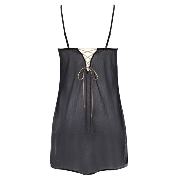 Himico 030 Series Slip Long Camisole Lingerie (OW-Off White, M)