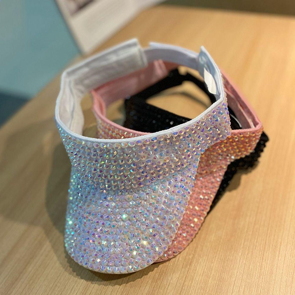 Beach  Hats Luxury Sports Cap Empty Top Baseball Caps Women cap Rhinestone Hats Korean Style Hats