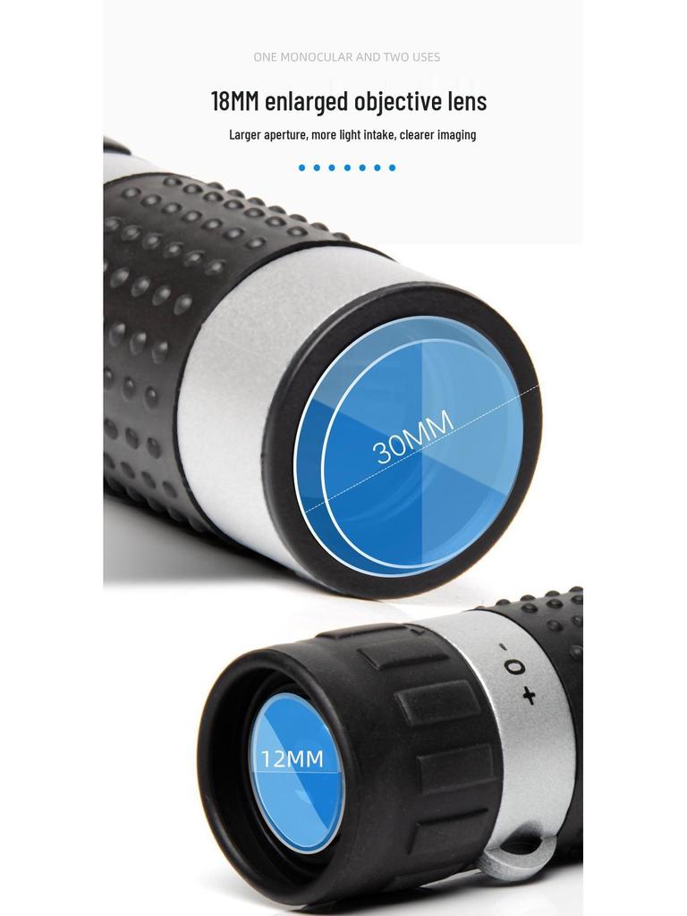7x18 Crosshair Reticle HD Golf Rangefinder Monocular Telescope