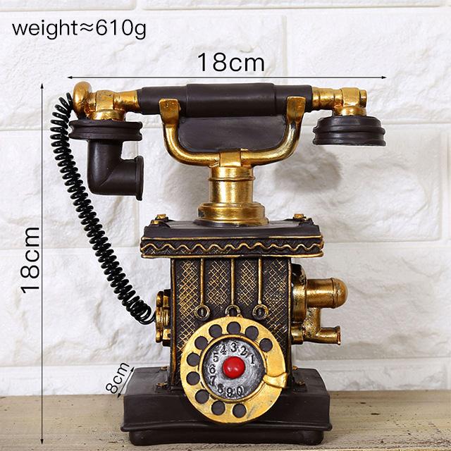 Amerikanisches Retro-Kamera-Telefon-Modell Kreative Harz-Möbelladen-Dekoration und Geldkasse Sparschwein