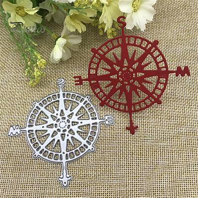 Compass Metal Cutting Dies DIY Scrapbook Emboss Paper Cards Decor Stencil Mold