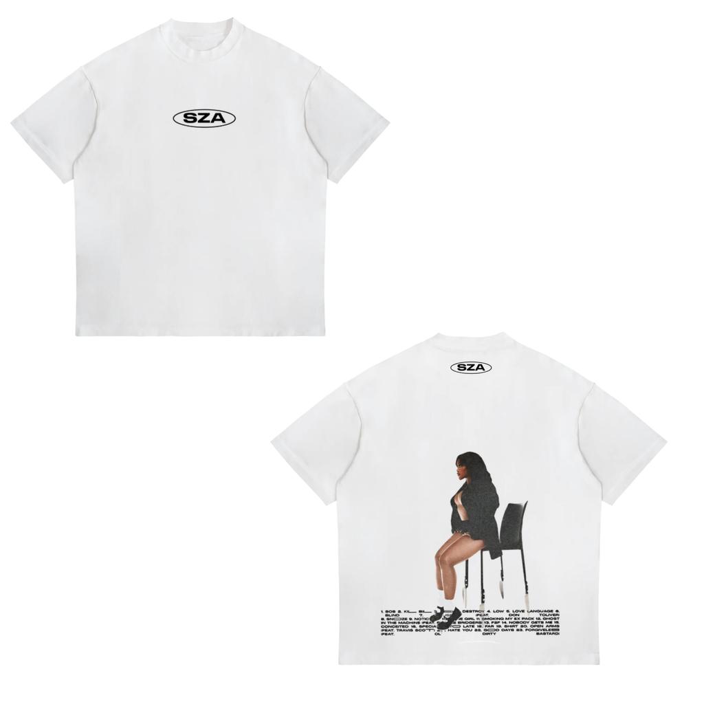 Vintage Unisex SZA Travel Hip Hop Rap Tshirt American Hip Hop Summer New Unisex and Women Retro Fashion Unseix Shortsleeved Top