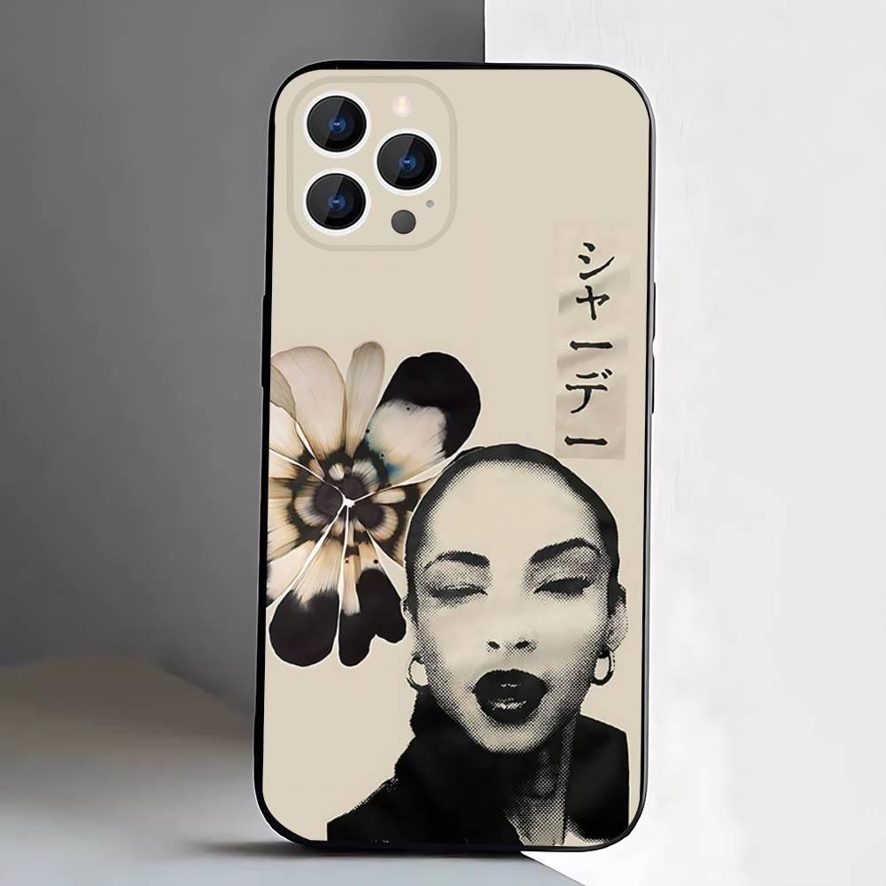 Sade Adu Love Deluxe Etui na Telefon Dla iPhone 17,16,15,14,13,12,Pro,Max,Plus,E,SE4,Air,Mini Czarne Miękkie Etui