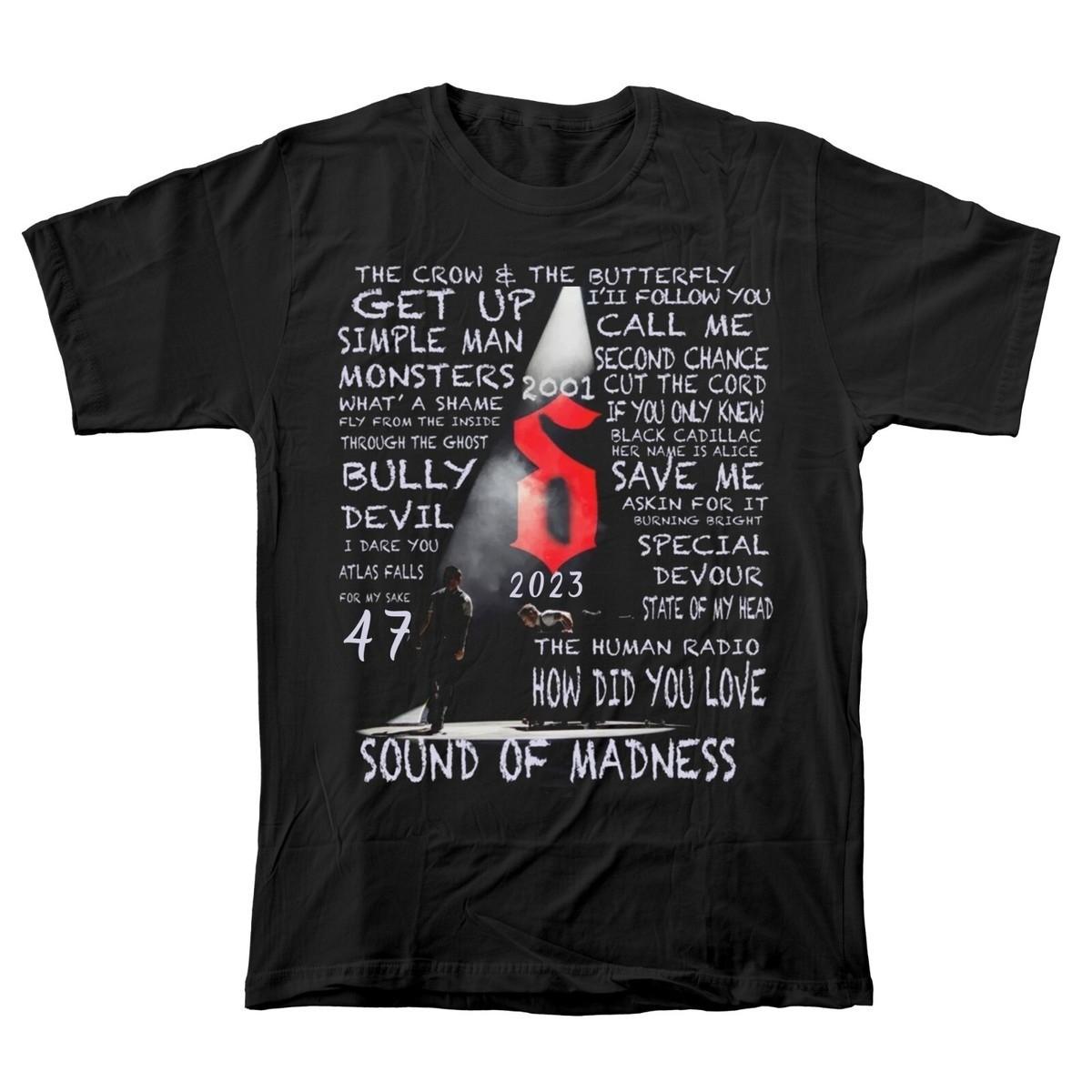 Rare Shinedown The Sound of Madness New Popular Black All Size T-Shirt 16D238 S