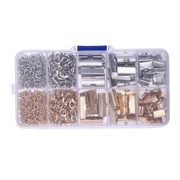 50 Stück Silber Schmuck Quaste Caps Kabel Endkappen Quetschverbinder 6mm