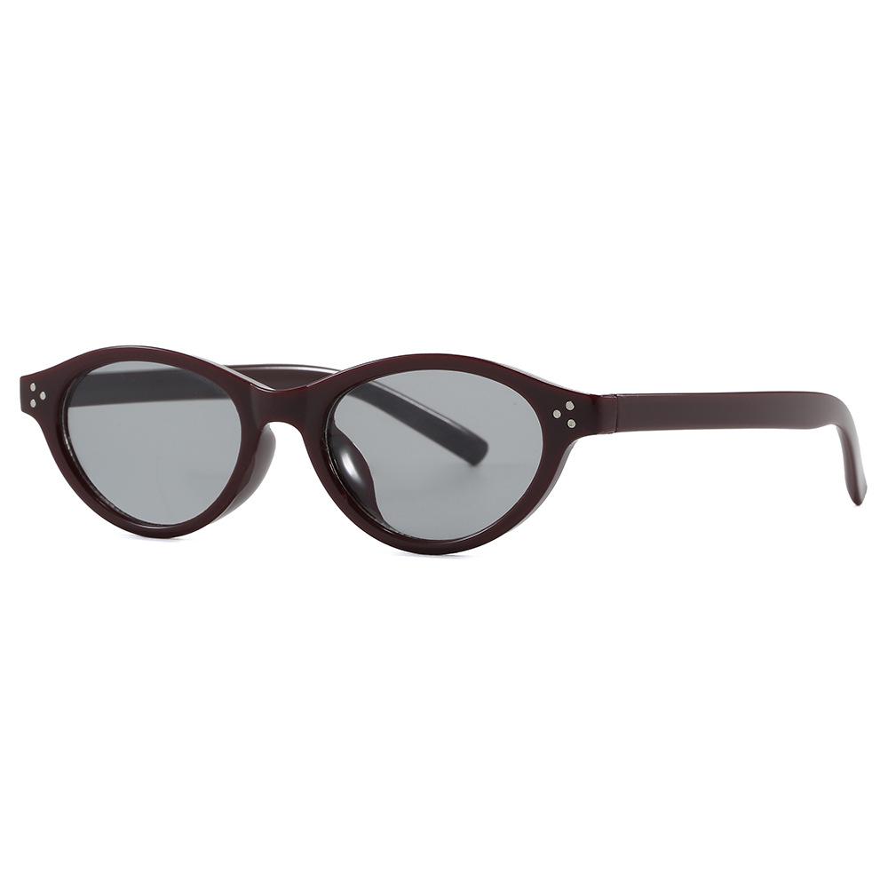 Retro Oval Frame Sunglasses: Stylish Unisex High-End European and American Fashion Glasses