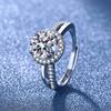 Fashionable Simulated Moissanite Ring for Women Versatile and Stylish Couple's Diamond Ring, Trendy Hand Accessory