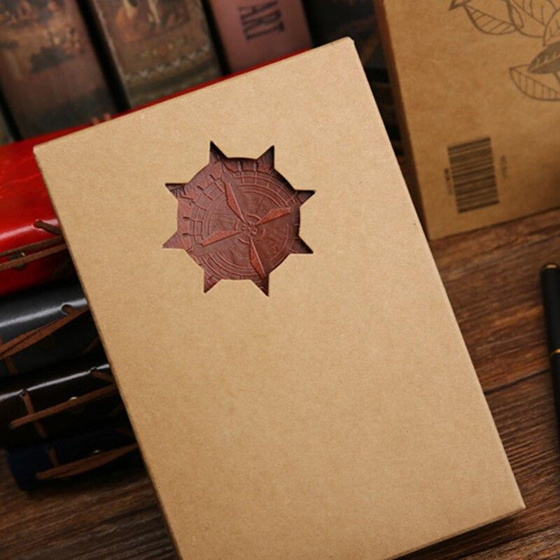 Schreibtagebuch, Spiral-Notizbuch, Tagebuch, Notizblock, Vintage-Stil, nautische Piraten-Anker, PU-Leder, Retro-Anhänger, Notizbuch, Skizzenbuch