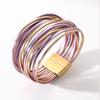 Bracciale da Donna Impilabile Multi-Strato in Ecopelle PU - Design Versatile, Antistatico