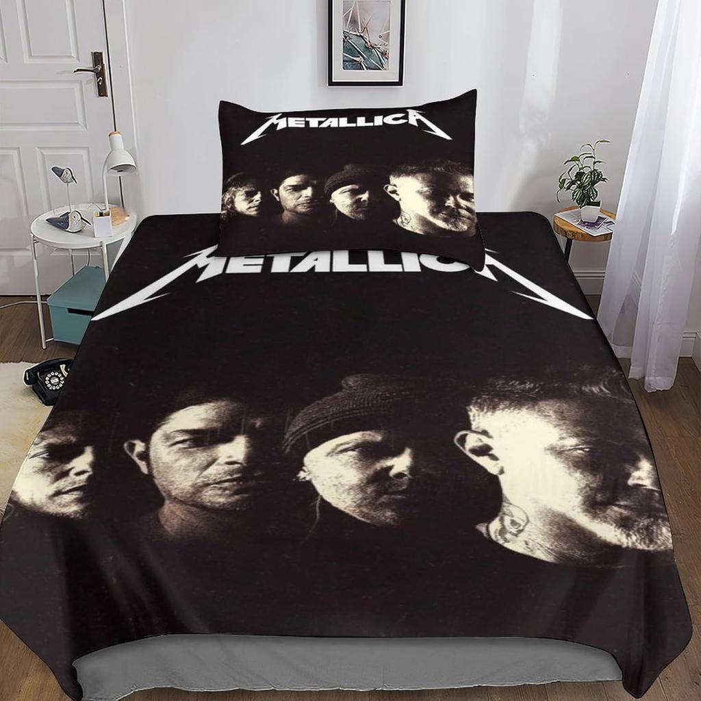 Slayer Heavy Metal Band Duvet Cover 3D Exquisite Music Digital Print Bedding Set Comforter Bed Home Decor Boys Birthday Gift