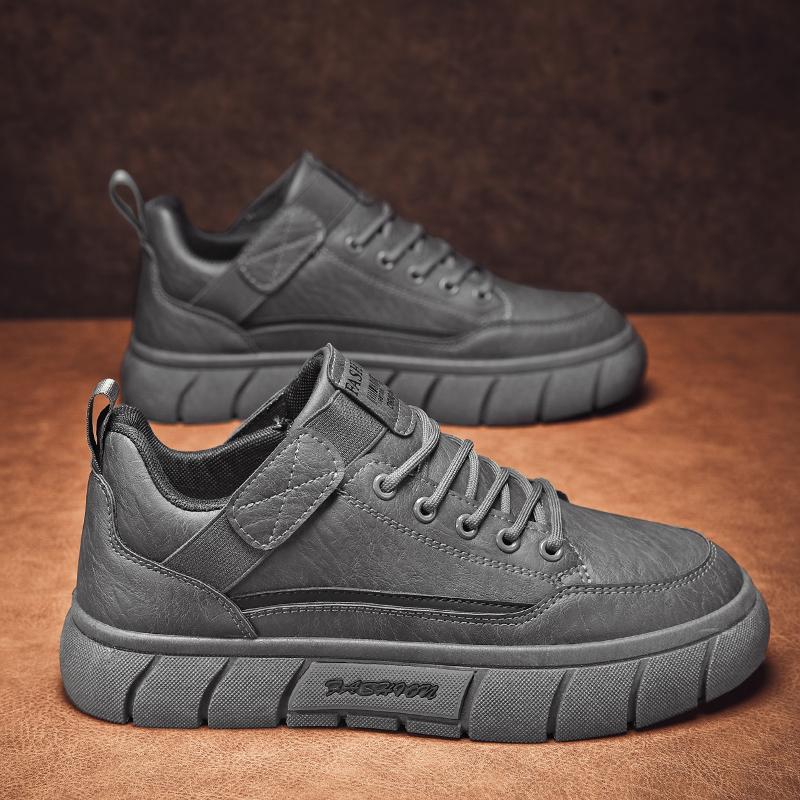 

Модные уличные повседневные кроссовки для мужчин, осенние трендовые удобные туфли на шнуровке, модная универсальная амортизирующая спортивная обувь 44 серый