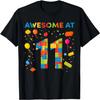 11 Jahre Alter Bausteine Geburtstagskind 11 T-Shirt