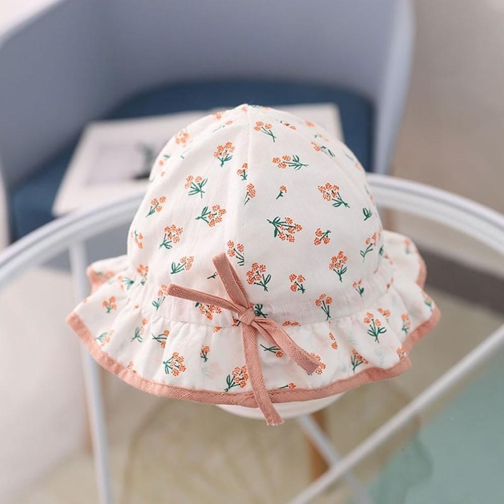 Drawstring Visors Baby Hat Lovely Bow Children Hat Cute Infant Hat  Girl