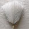 24PCS Brown Faux Pampas Grass White, 56cm Short Artificial Pompous Grass Floral Fake Pompas Grass Branches Vase Filler