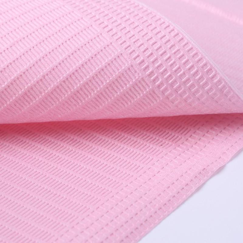 Lot de 125 bavoirs dentaires jetables en papier pour dentiste, écharpe pour tatouage, matériel dentaire, tampon de nettoyage, housses de table de tatouage