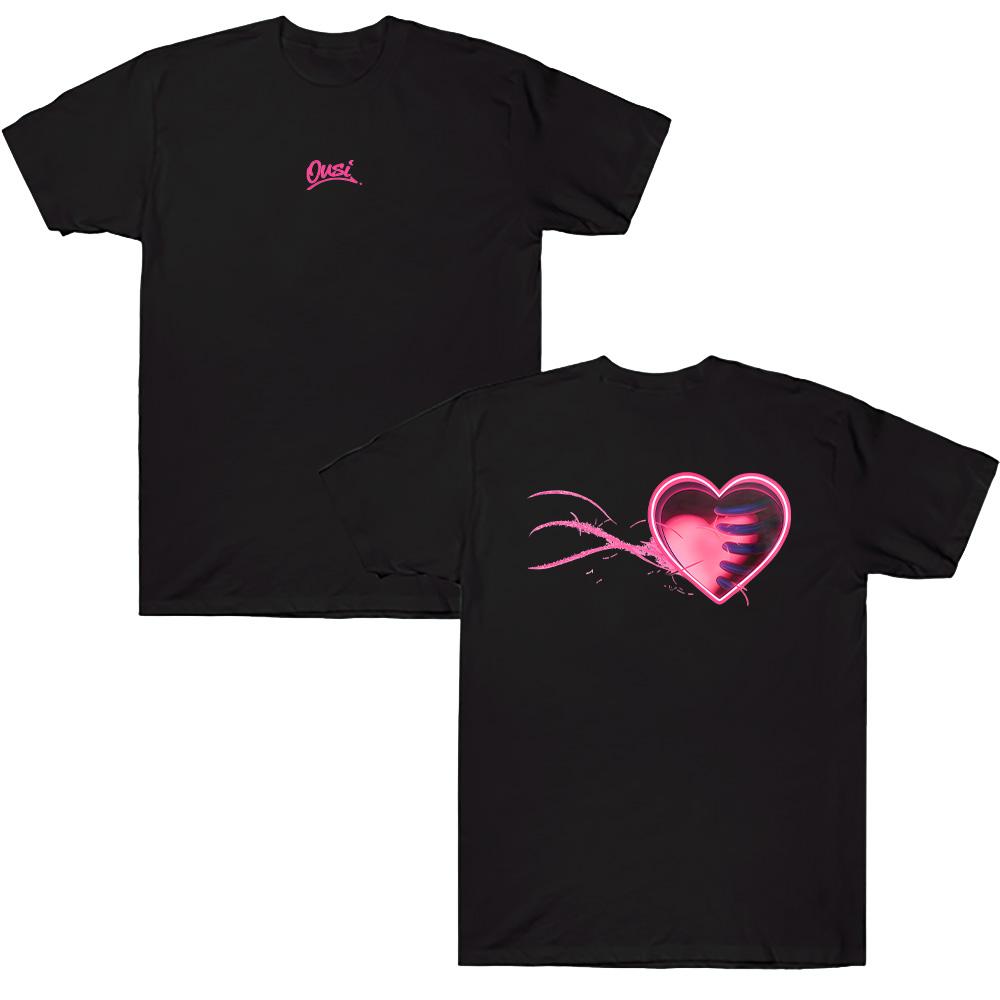 

Omar Courtz Pink Heart Motion Tee High Quality Cotton Oversize Streetwear Round Neck Short Sleeve Clothes Unisex Casual T-shirts XS чёрный