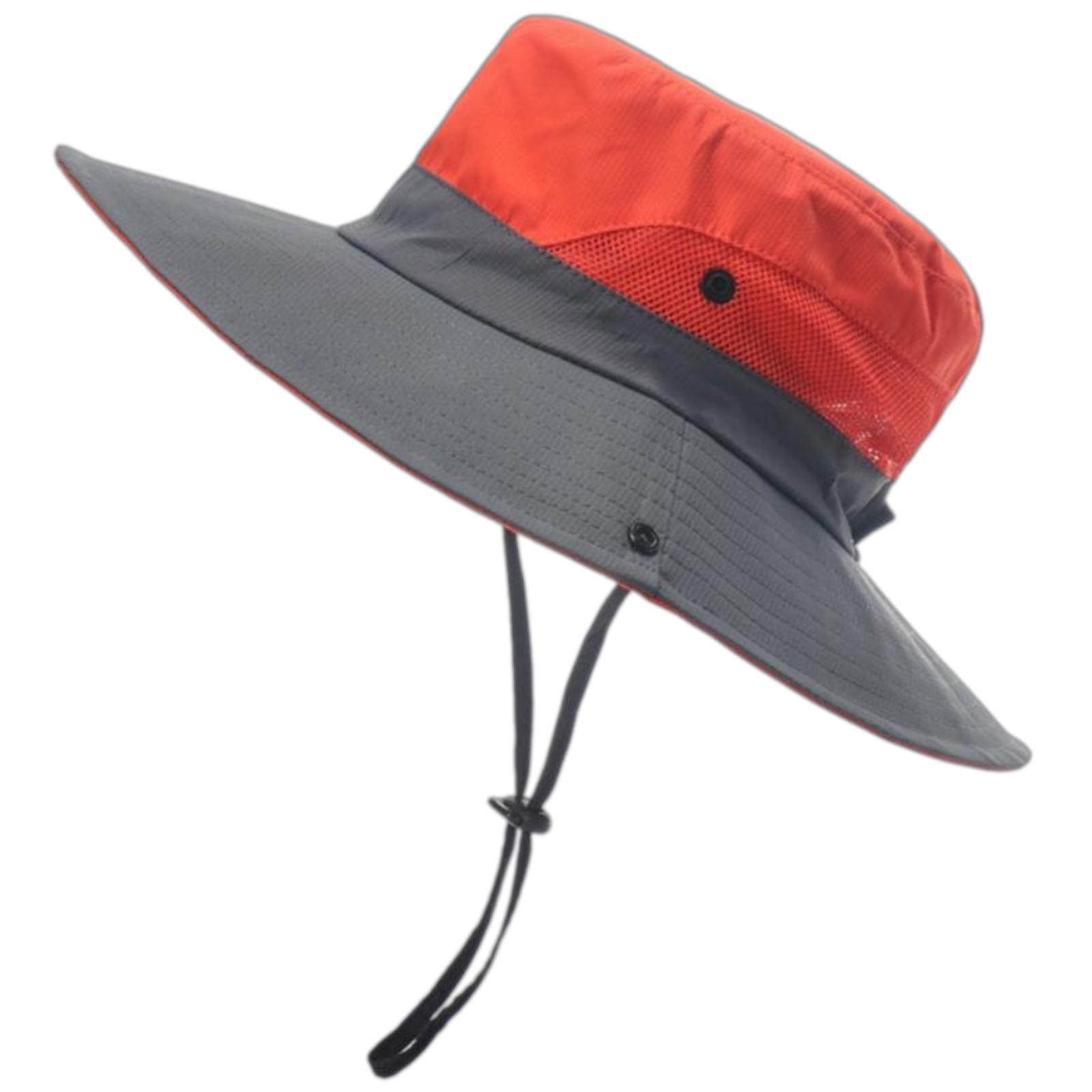 

Спортивная шляпа для рыбалки и походов, солнцезащитная шляпа с широкими полями, дышащая, солнцезащитная, со шнурком, шляпа-ведро 7