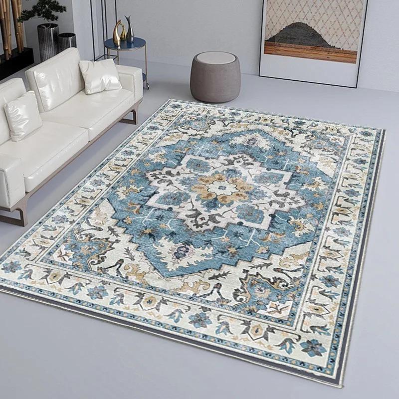 Luxuriant Vintage Carpet Living Room Sofa Table Washable Large Carpet Bedroom Study Dining Room Floor Mat Home Decor Door Mat