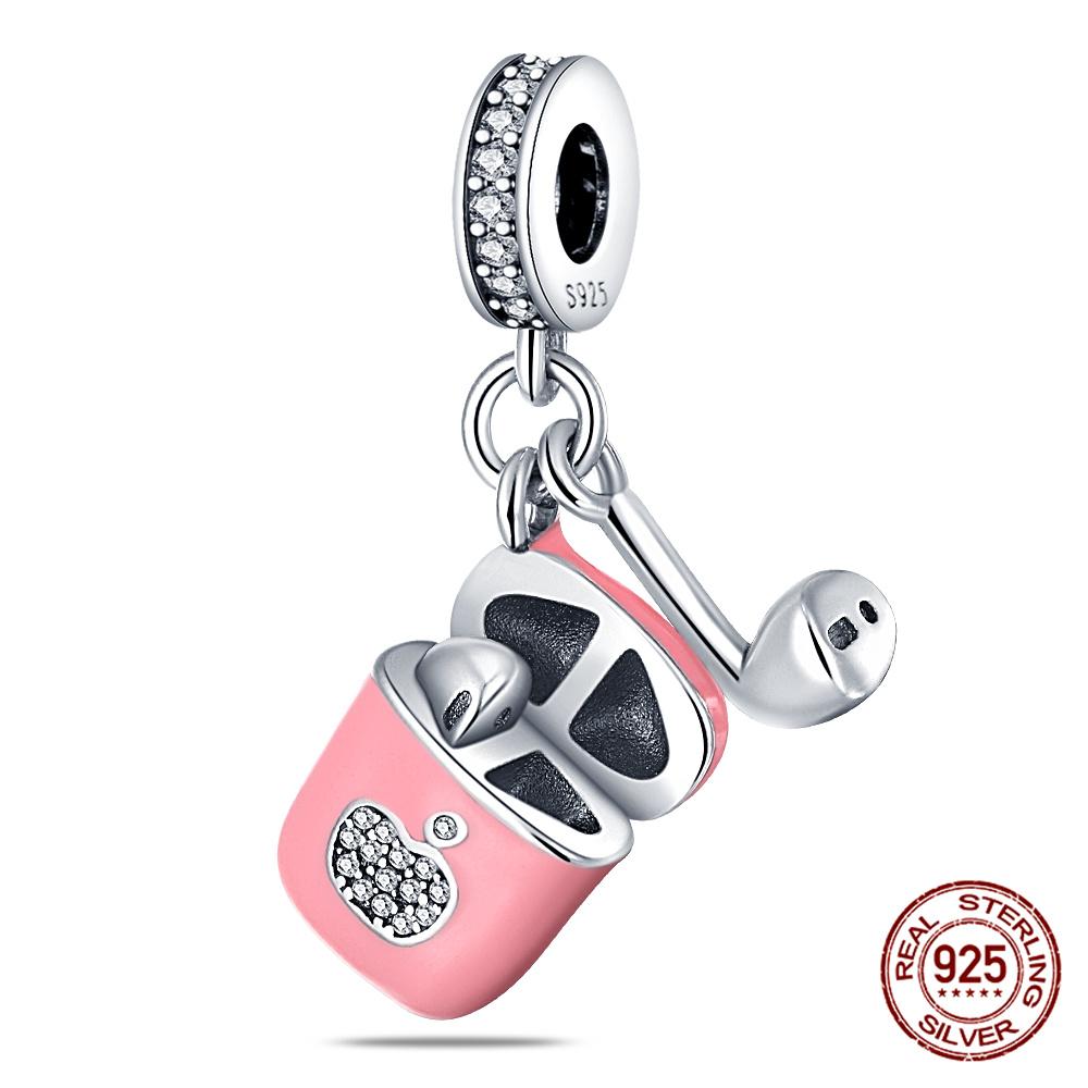 100 Copper Bluetooth Headset Charm Bead Charms Beaded Compatible With Authentic Bracelets Do It Yourself Jewellery Making Women Gifts