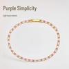 Purple Zircon Tennis Bracelet - Elegant Women's Jewelry