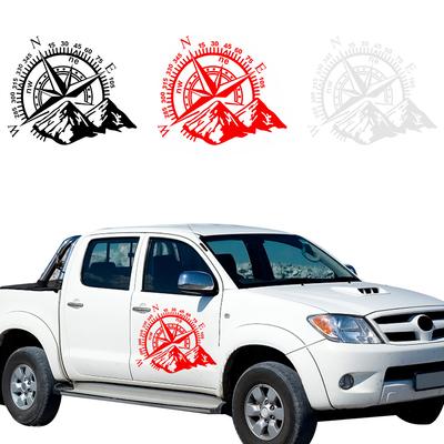 Juokingi viniliniai automobilių stiliaus lipdukai 60*50 cm visureigio kalnų kompaso automobilio lipdukas, skirtas automobilių langų dekoravimui