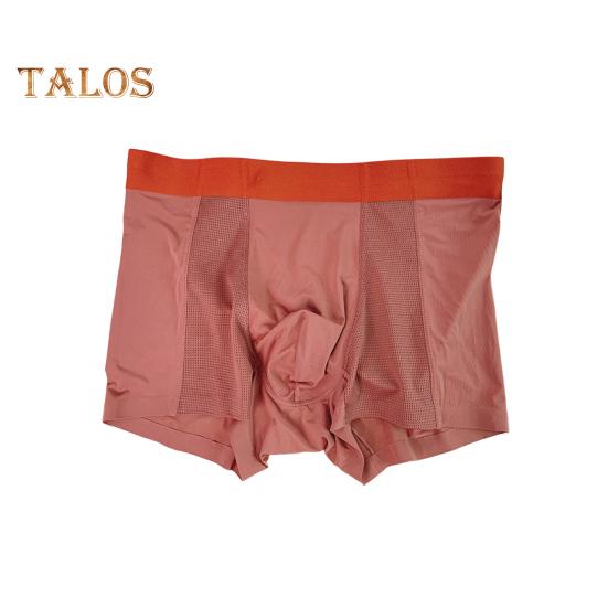Men Boxer Underwear Mid-rise Elastic Waistband U-Convex Shorts Briefs Solid Color U-Convex Breathable Fabric Panties