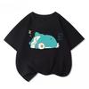 Potdemiel Summer New Pikachu Print Childrens Cotton TShirt Boys and Girls Comfortable and Breathable Childrens TShirt
