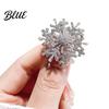 Black And White Brooch Snowflake Full Diamond Multifunctional Jewelry