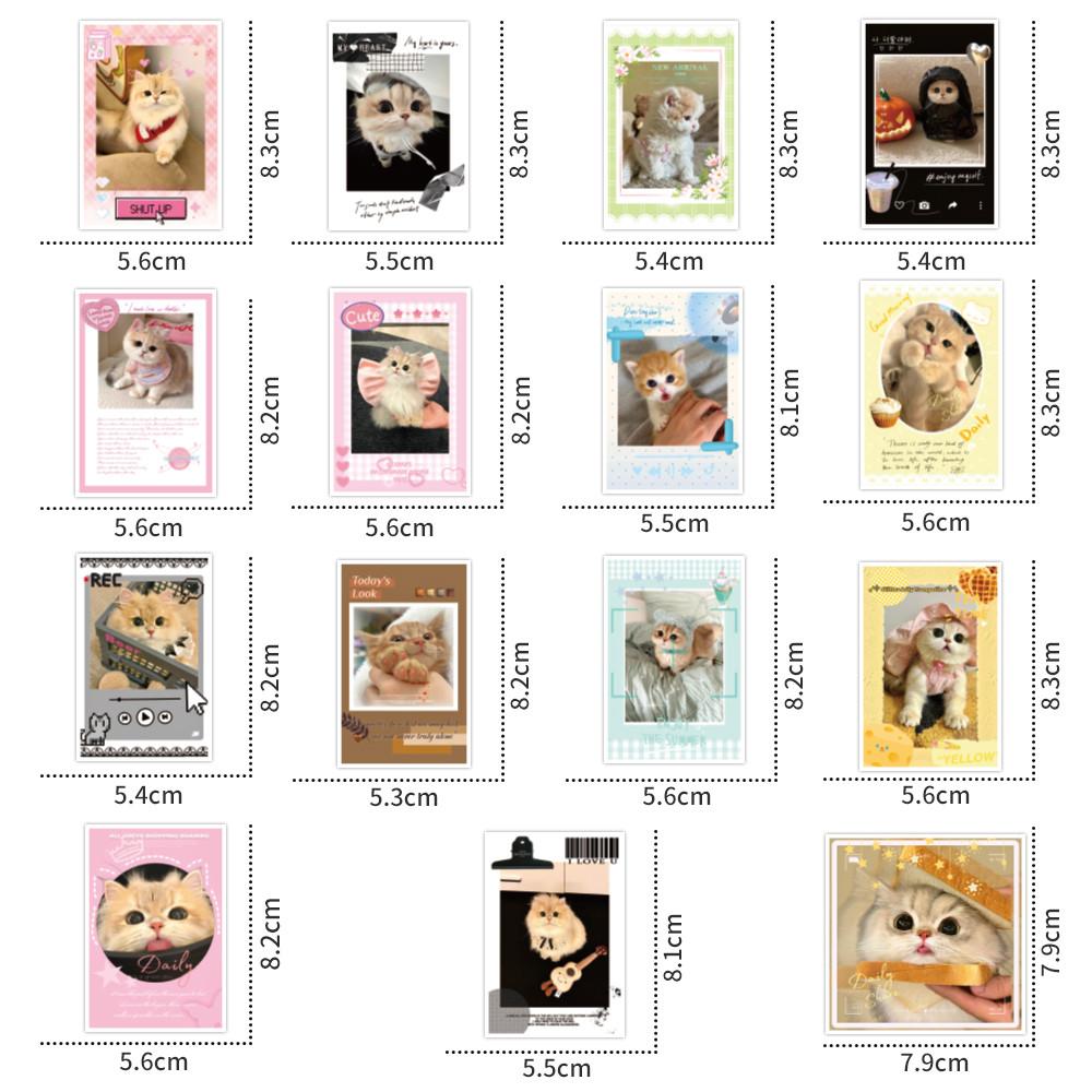 30-Piece Cat Stickers - Cute Decorative Decals for Phone Cases, Notebooks & Backpacks