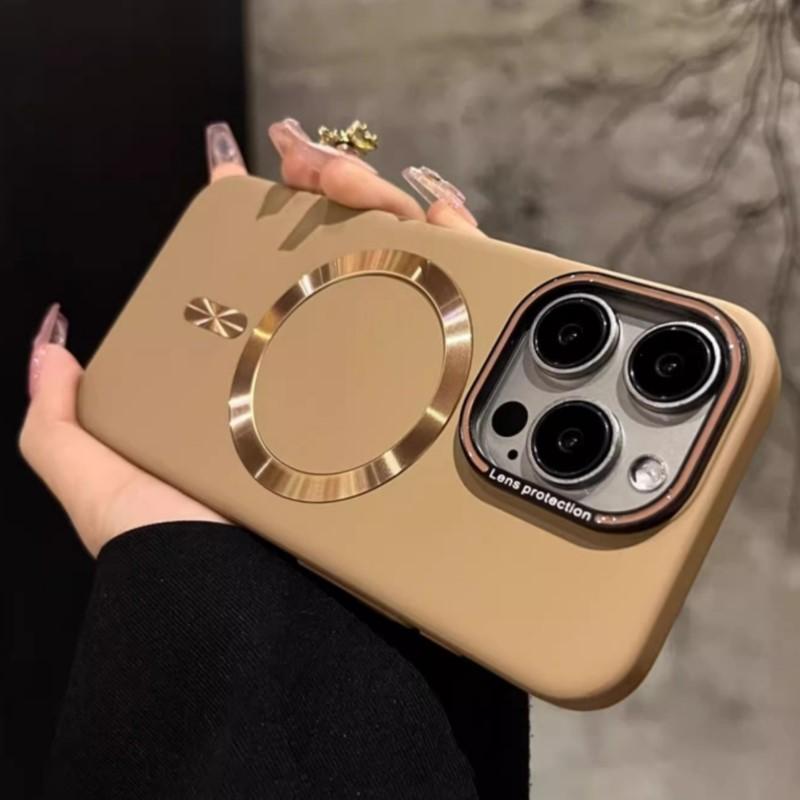 Luxury Hard Laser Magnetic For Magsafe Case For iPhone 16 15 14 Plus 13 12 Pro Max 11 Wireless Charger Matte Ultra-Thin PC Cover