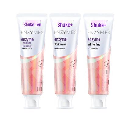 Shuke Juicy Peach Whitening Enzym Zahnpasta 3er-Pack