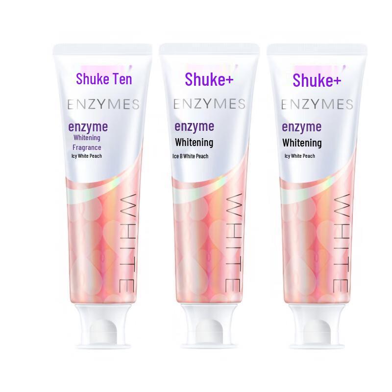 Shuke Juicy Peach Whitening Enzyme Toothpaste 3-Pack