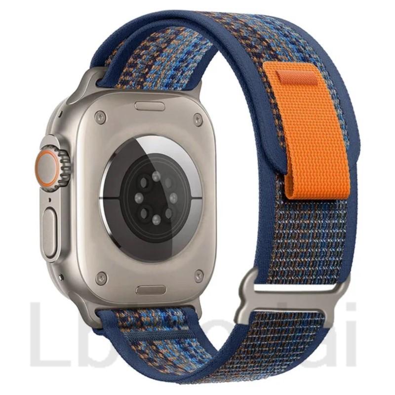 

НОВИЙ Trail loop для ремінців Apple Watch 44 мм Ultra 2 Ремінець 49 мм 45 мм 38/40/41 мм Чорний роз єм iwatch серії 9876543 SE10 42/46 мм S10-46 42 44 45 49mm