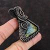 Labradorite Pendant Copper Wire Wrapped Pendant Handmade Jewelry Gemstone Pendant Copper Jewelry Unique Pendant Labradorite Pendant Jewelry