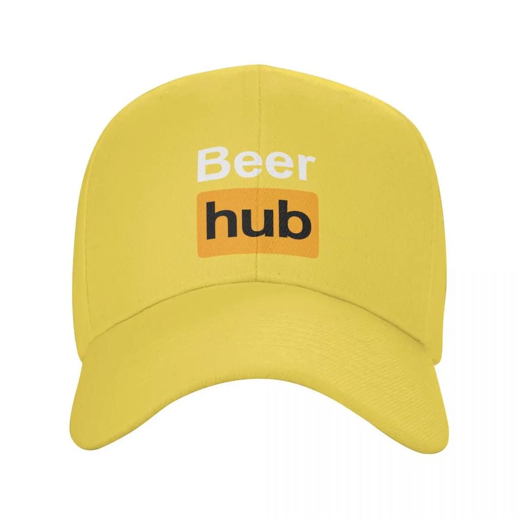 Custom Punk Beer Hub Baseball Cap for Women Unisex Breathable Beerhub Dad Hat Sports Snapback Hats