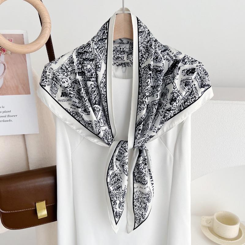 Women Fashion Multifunctional Thin Triangular Scarf Sun Protection Decorative Neck Shawl