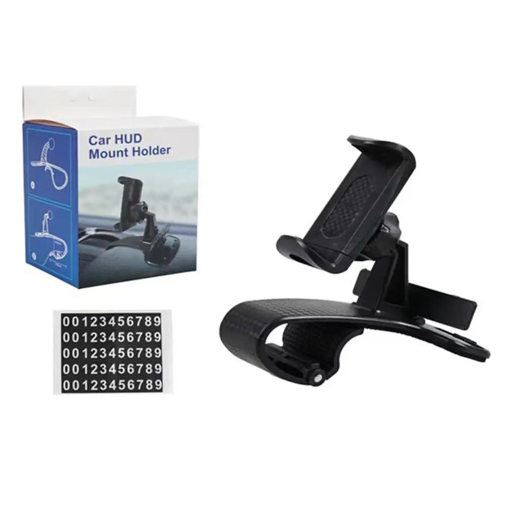 

Rotating Car Phone Holder Automotive Dashboard Buckle Accessories Rear Holder Mobile Phone Navigation View Clip Type Mirror H9R1