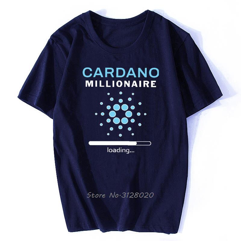 

Cardano Cryptocurrency Crypto Coin Millionaire Tshirt Alternative Men Tops Oversized Cotton T Shirt Streetwear Harajuku Tees S