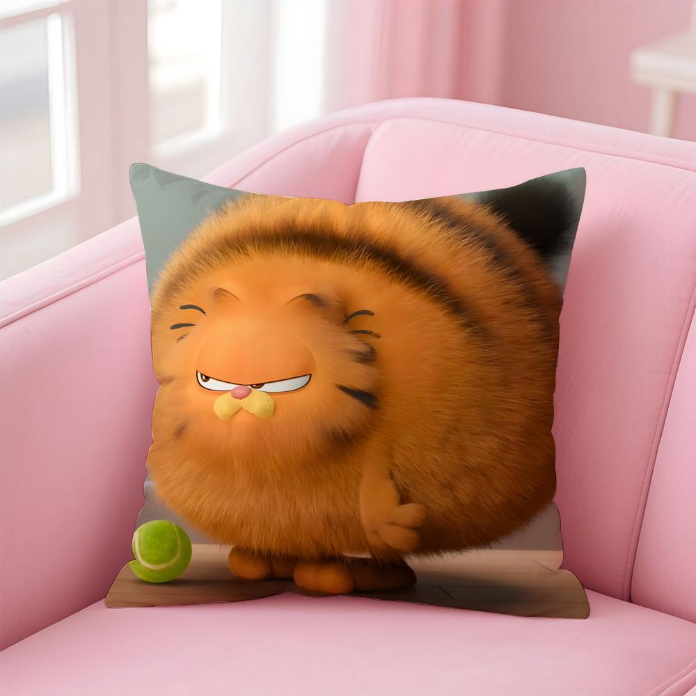 Garfield Cushion Cover Home & Car Multi-Scene Pillow Cover - Reversible, Soft & Durable for Daily Use