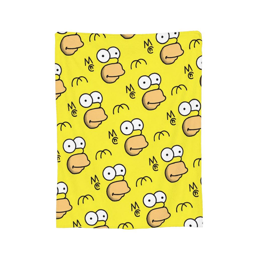 The Simpsonseds Face Throw Blanket for Couch Soft Cozy Plush Blanket 50x60 Inch Multiple Sizes Bedspreads for All Seasons
