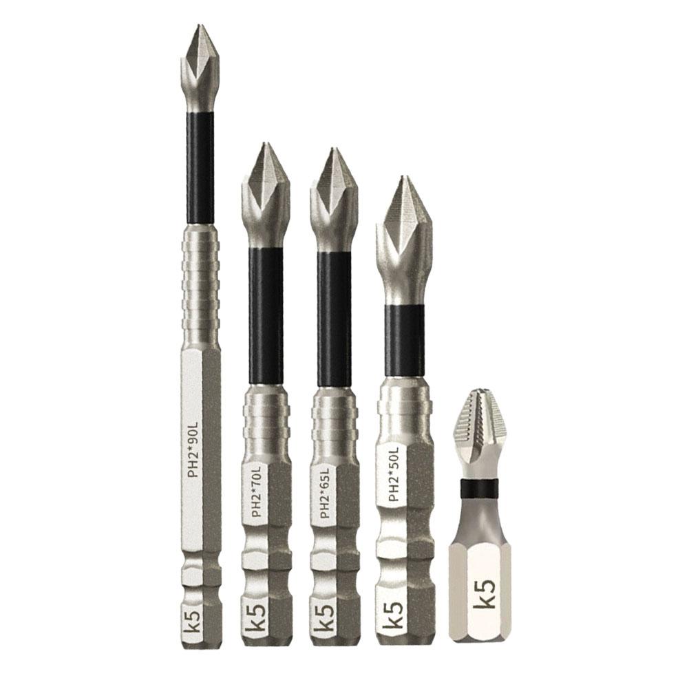 3/4/5 Stück Anti-Rutsch Schraubendreher Bit Set Hohe Härte Kreuz Magnetisch PH2 Schraubendreher Bit Legierter Stahl Anti-Rutsch Bohrer Werkzeuge