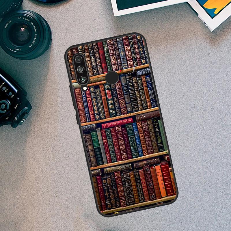 Read Books illustration For Huawei Nova 5T 9 10 SE 3i 7i 8i 11i 12i Y60 Y61 Y70 Y72 Y73 Y90 Y91 P30 P40 Lite Case