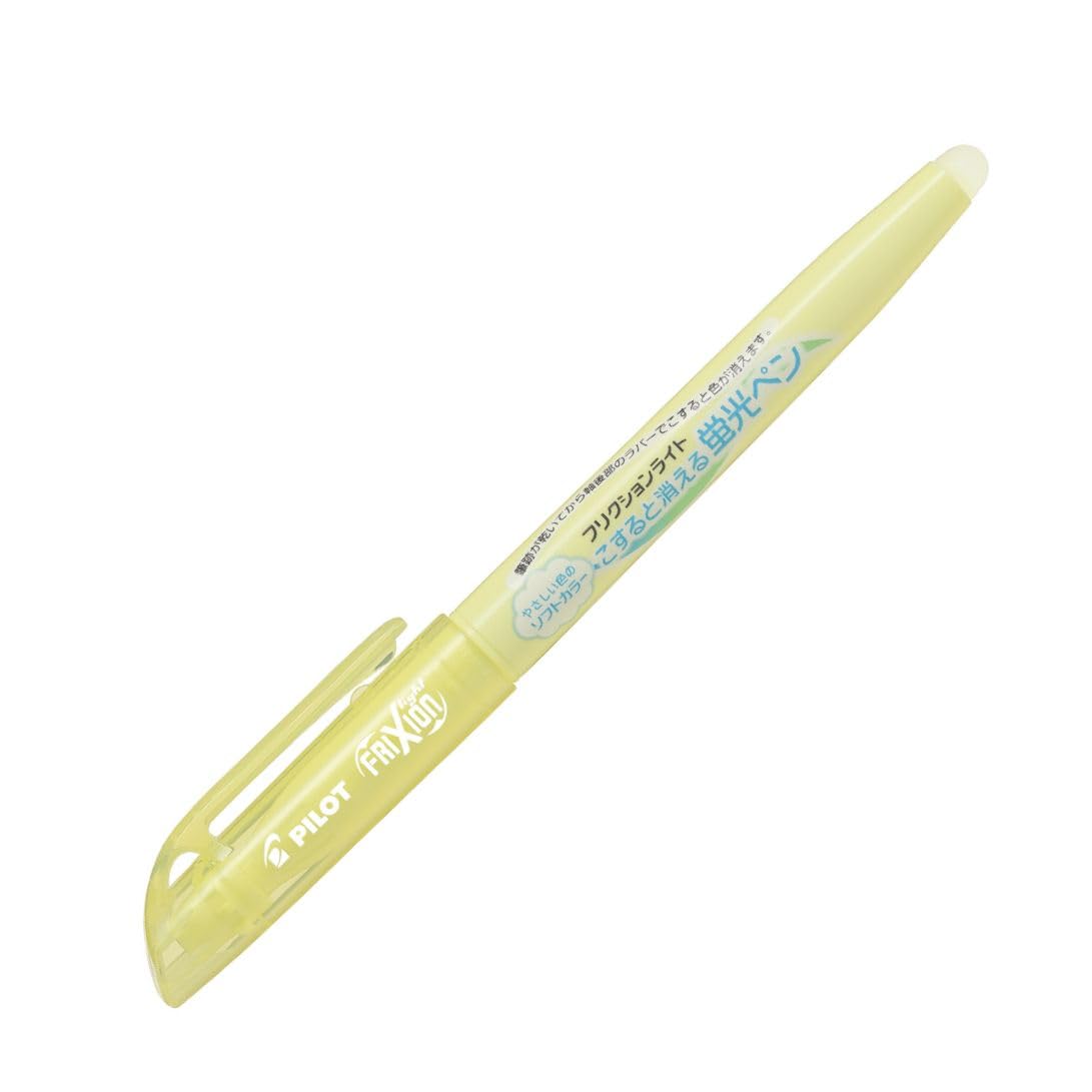 Pilot FriXion Light Soft Yellow Erasable Highlighter Pens SFL100SL10SY (10 count)