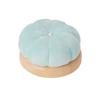Creative Pumpkin Pin Cushion Solid Color Pumpkin Shape Pumpkin Shape Needle Pincushions with Wooden Base DIY Craft