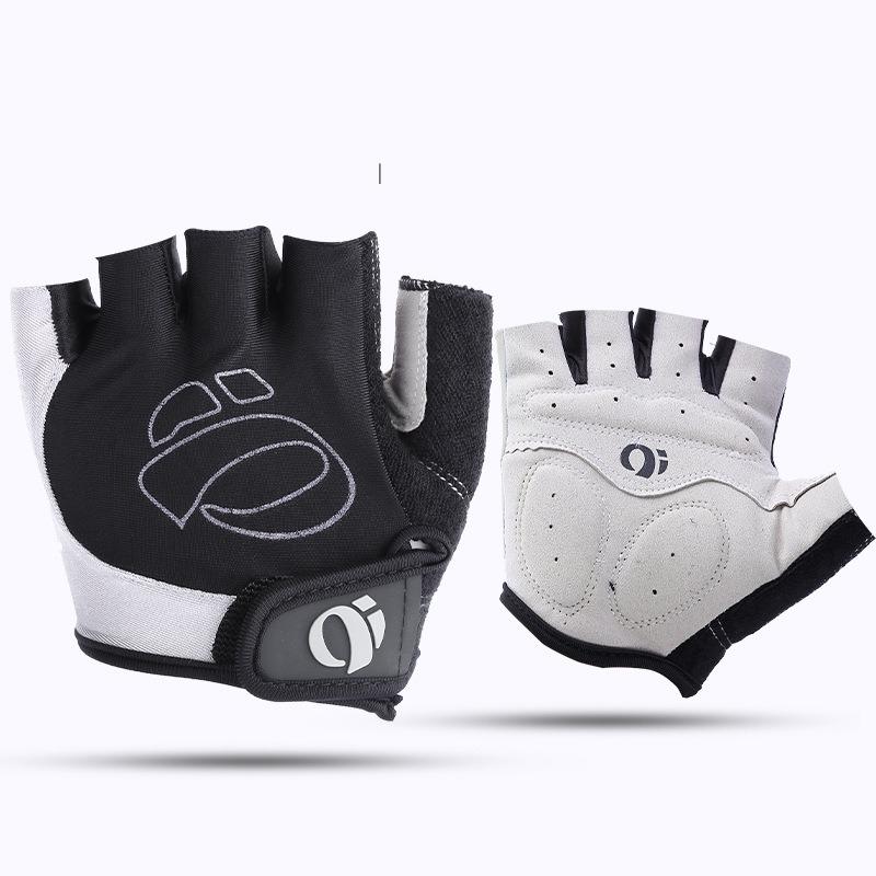 

A Pair of Half-finger Gloves Bicycle Road Bike Bicycle Shock-proof Gloves Cycling Silicone Short-finger Gloves XL сірий